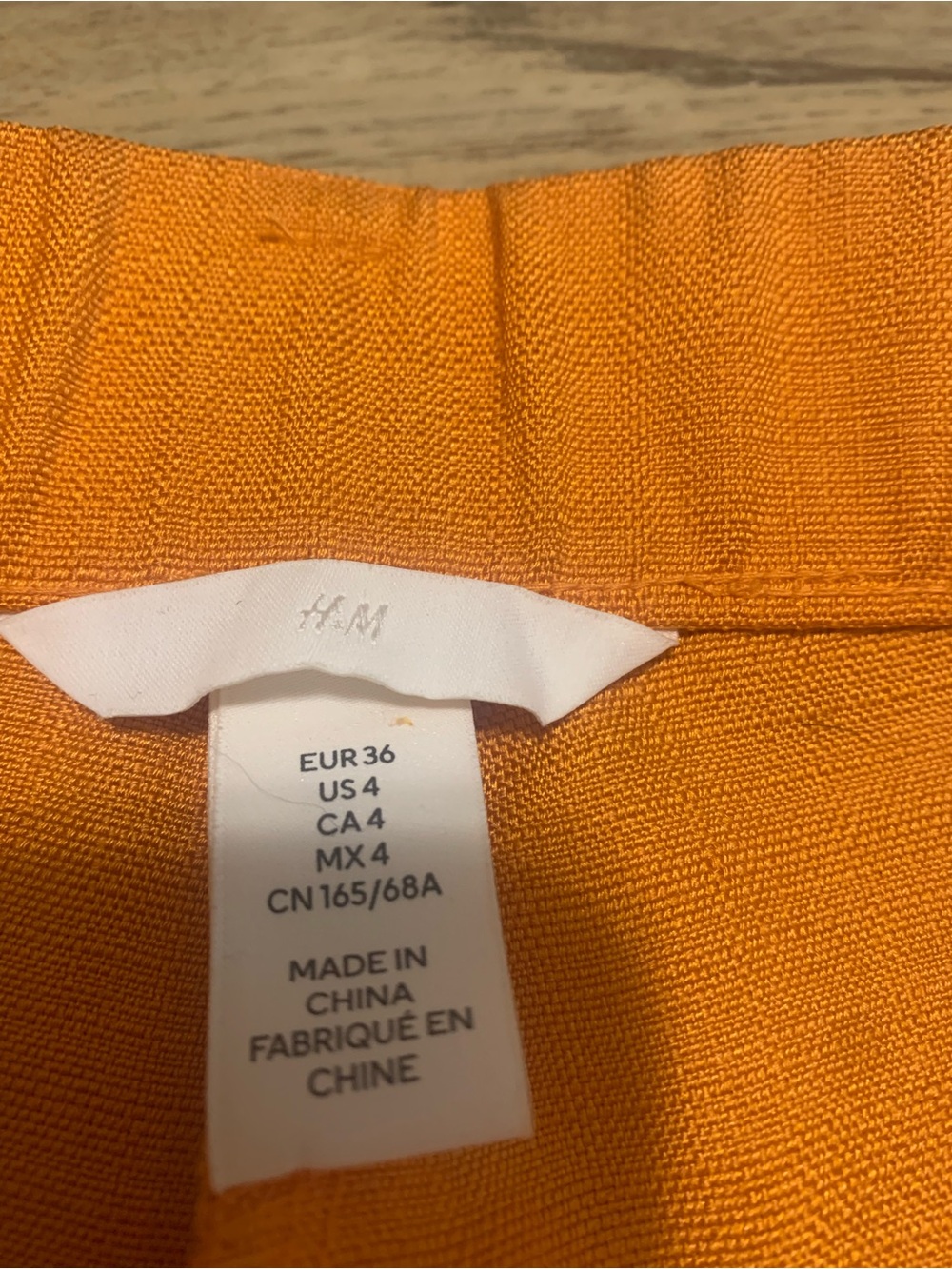 H&M Orange Tall Pleated Dress Pant - Picture 2 of 6